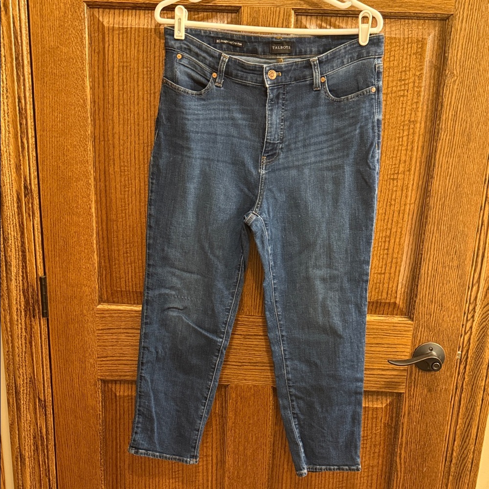Talbots Women's Classic Medium Wash Crop Jeans 10